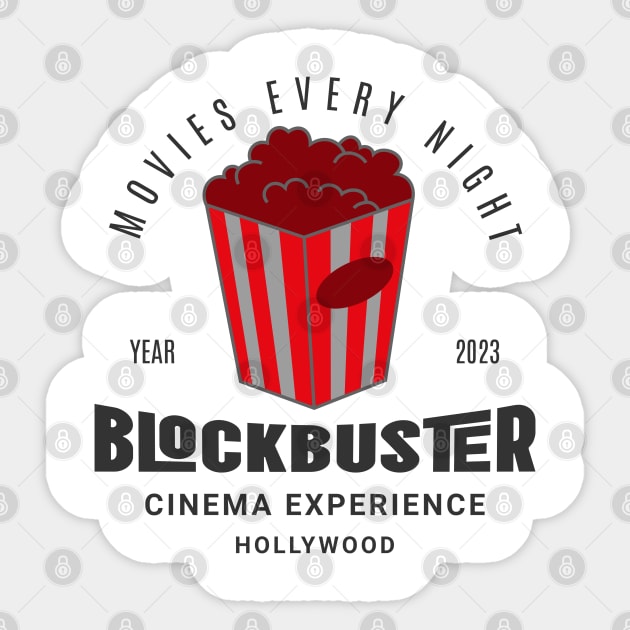 Blockbuster Sticker by TEENIE DESIGN
